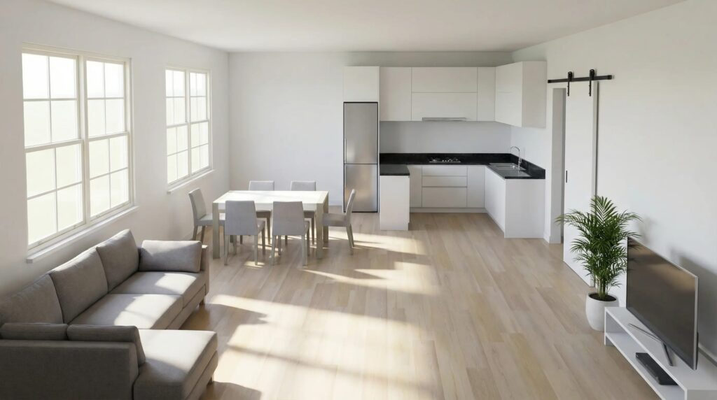 Realistic 3D Living_